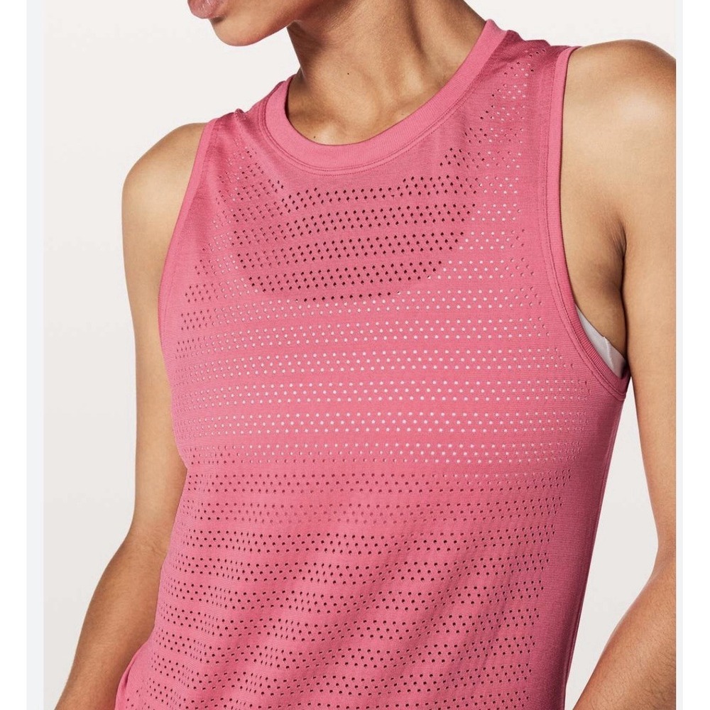 Lululemon Heartthrob Breeze By Muscle Tank‎ II Squad Perforated Sleeveless Top 8